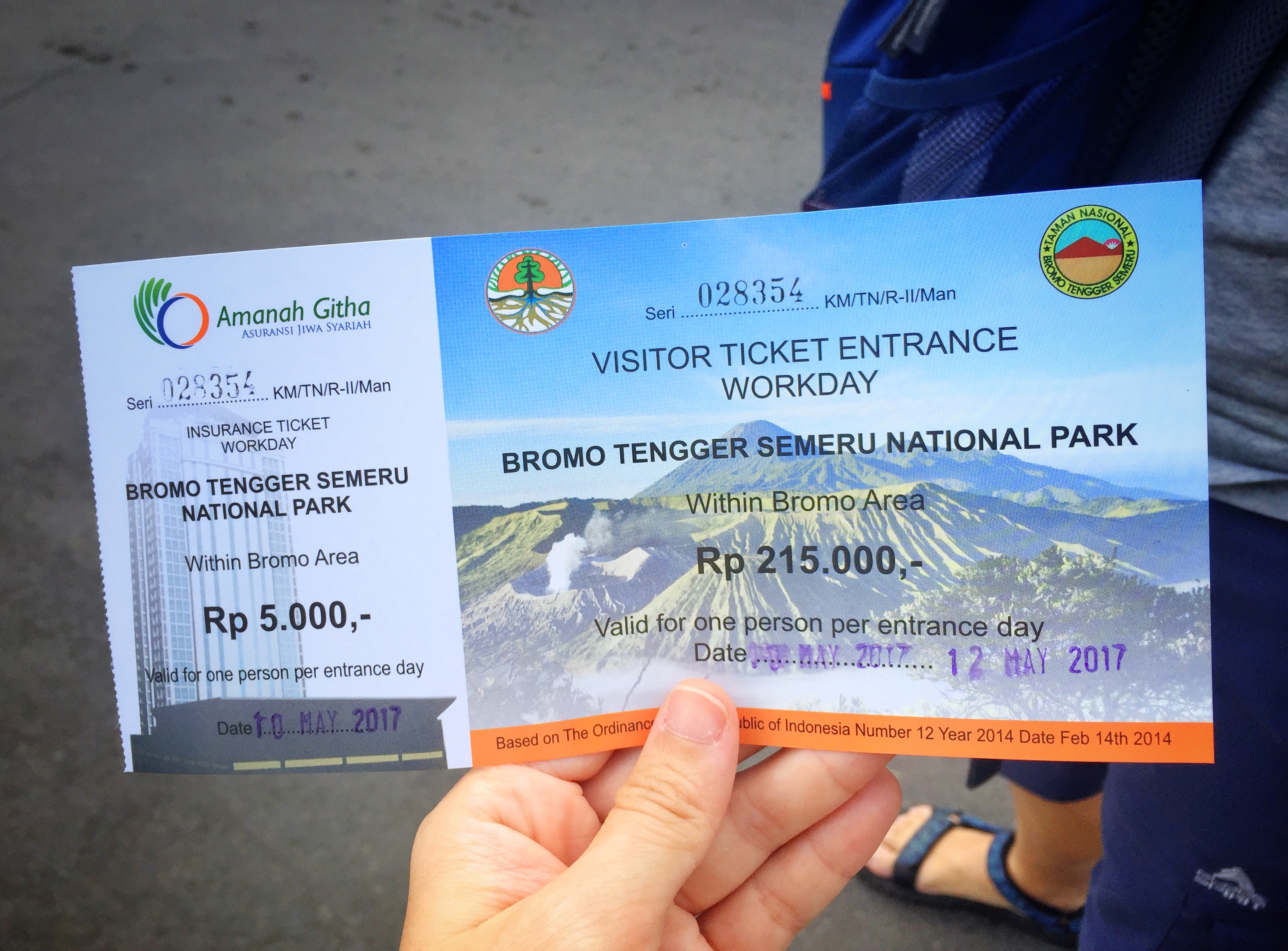 pass to the national park